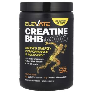 Real Ketones Elevate Creatine BHB 5000 Neutro 316 g (111 oz)
