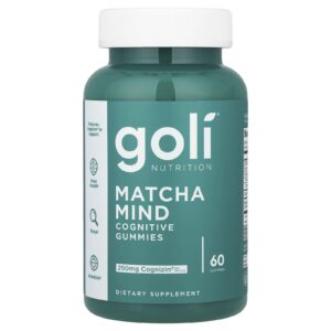 Goli Nutrition Gomas Cognitivas de Matcha Mente 60 Gomas