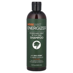Hobe Labs Energizer™ Shampoo Alecrim Menta e Melaleuca 355 ml (12 fl oz)