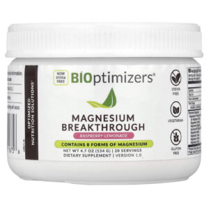 BIOptimizers Magnesium Breakthrough Limonada com Framboesa 134 g (47 oz)