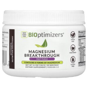 BIOptimizers Magnesium Breakthrough Ponche de Frutas 126 g (44 oz)