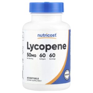 Nutricost Licopeno 50 mg 60 Cápsulas Softgel