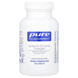 Pure Encapsulations Complexo de Enzimas Sistêmicos 180 Cápsulas