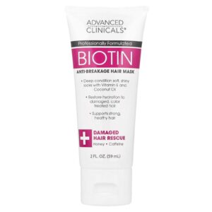 Advanced Clinicals Biotina Máscara Capilar Antiquebra 59 ml (2 fl oz)