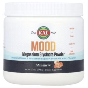 KAL Glicinato de Magnésio Mood em Pó Mandariana 278 g (98 oz)