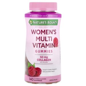 Natures Bounty Optimal Solutions® Gomas Multivitamínicas para Mulheres Framboesa 140 Gomas