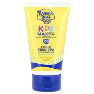 Banana Boat Kids Max Protect & Play™ Loção de Protetor Solar FPS 100 118 ml (4 fl oz)