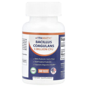 Vitamatic Bacillus coagulans 5 Bilhões de UFCs 60 Cápsulas Vegetais