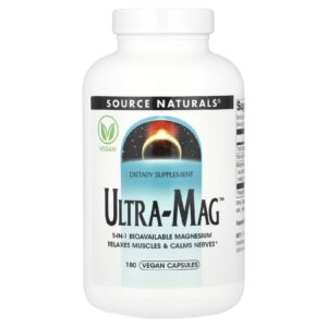 Source Naturals Ultra-Mag™ 180 Cápsulas Veganas