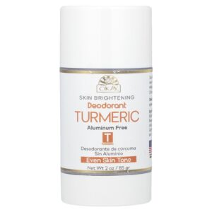Okay Pure Naturals Iluminador da Pele Desodorante Sem Alumínio Cúrcuma 85 g (2 oz)