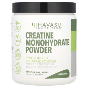 Havasu Nutrition Creatina Mono-Hidratada em Pó Sem Sabor 300 g (1006 oz)