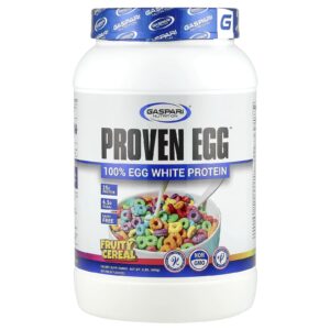 Gaspari Nutrition Proven Egg™ 100% Proteína de Clara de Ovo Cereal de Frutas 900 g (2 lbs)