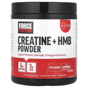 Force Factor Creatina + HMB em Pó Sem Sabor 2508 g (885 oz)