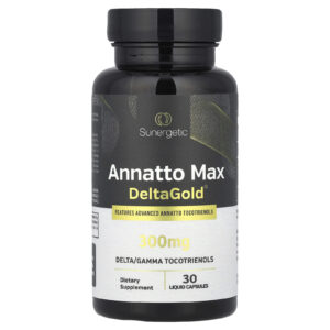 Sunergetic Annatto Max DeltaGold® 300 mg 30 Cápsulas Líquidas