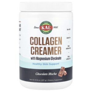 KAL Creme de Colágeno com Glicinato de Magnésio Mocha de Chocolate 237 g (836 oz)