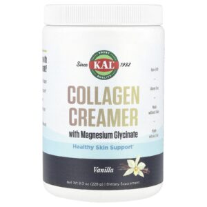 KAL Creme de Colágeno com Glicinato de Magnésio Baunilha 228 g (8 oz)