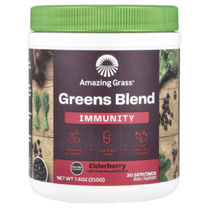Amazing Grass Mistura de Verduras Imunidade Sabugueiro 210 g (74 oz)