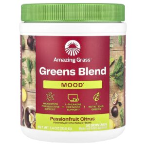 Amazing Grass Mistura de Verduras Humor Cítricos de Maracujá 210 g (74 oz)