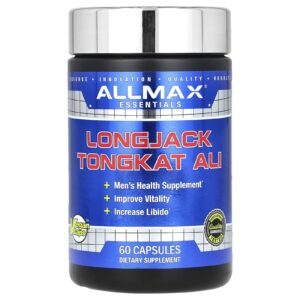 ALLMAX Essentials Longjack Tongkat Ali 325 mg 60 Cápsulas Vegetais