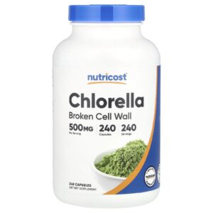Nutricost Clorela 500 mg 240 cápsulas