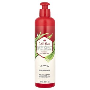 Old Spice Condicionador Leave-In para Cabelos Ondulados e Cacheados com Aloe e Óleo de Abacate 252 ml (85 fl oz)