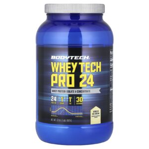 BodyTech Whey Tech Pro 24 Sorvete de Baunilha 907 g (2 lb)