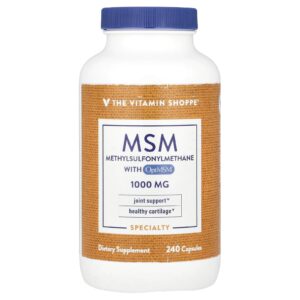 The Vitamin Shoppe MSM com OptiMSM® 1.000 mg 240 Cápsulas