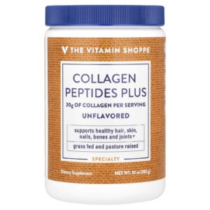 The Vitamin Shoppe Peptídeos de Colágeno Plus Sem Sabor 283 g (10 oz)