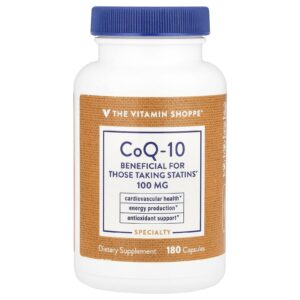 The Vitamin Shoppe CoQ-10 100 mg 180 Cápsulas