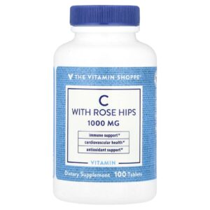 The Vitamin Shoppe Vitamina C com Rosa-Mosqueta 100 Comprimidos