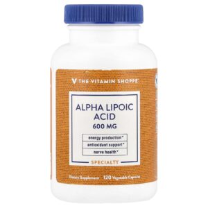 The Vitamin Shoppe Ácido Tióctico 600 mg 120 Cápsulas Vegetais