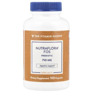 The Vitamin Shoppe Probiótico FOS da NutraFlora® 750 mg 100 Cápsulas
