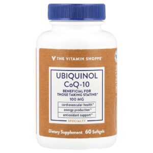 The Vitamin Shoppe Ubiquinol CoQ-10 60 Cápsulas Softgel