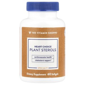 The Vitamin Shoppe Heart Choice Plant Sterols 60 Cápsulas Softgel