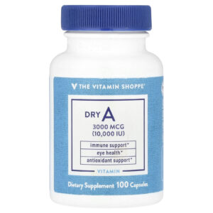 The Vitamin Shoppe Dry A 3.000 mcg (10.000 UI) 100 Cápsulas
