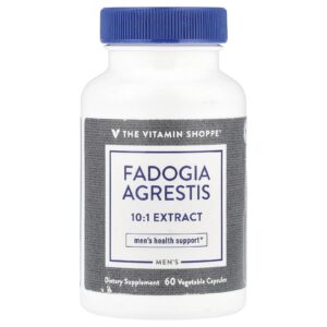 The Vitamin Shoppe Fadogia Agrestis para Homens 60 Cápsulas Vegetais (600 mg por Cápsula)
