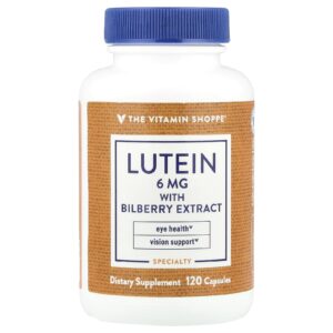 The Vitamin Shoppe Luteína com Extrato de Mirtilo Europeu 120 Cápsulas