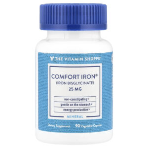 The Vitamin Shoppe Comfort Iron® 25 mg 90 Cápsulas Vegetais