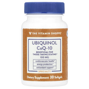 The Vitamin Shoppe Ubiquinol CoQ-10 30 Cápsulas Softgel