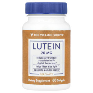 The Vitamin Shoppe Luteína 20 mg 60 Cápsulas Softgel