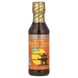 San-J Molho de Laranja Glacê Asiático e Fritada com Óleo Sem Glúten 296 ml (10 fl oz)