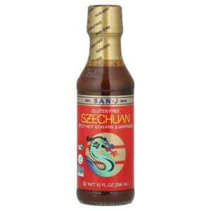San-J Szechuan Fritada Picante e Marinada Sem Glúten 296 ml (10 fl oz)