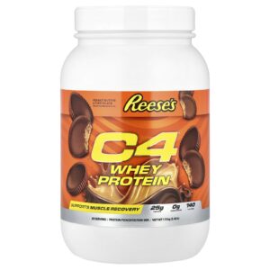C4 / Cellucor Proteína Whey C4® Manteiga de Amendoim e Chocolate Reeses 113 kg (248 lb)