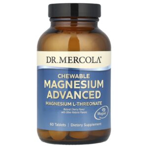 Dr. Mercola Magnésio Mastigável Avançado Cereja Natural 60 Comprimidos