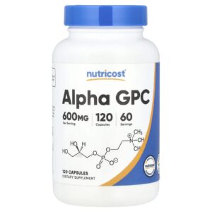 Nutricost Alpha GPC 120 Cápsulas (300 mg por Cápsula)