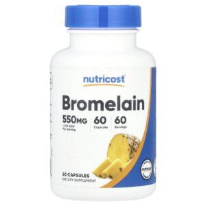 Nutricost Bromelina 550 mg 60 Cápsulas
