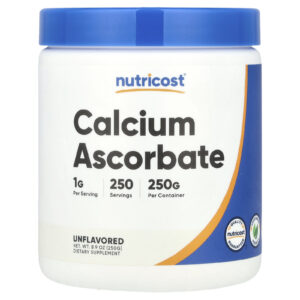 Nutricost Ascorbato de Cálcio Sem Sabor 250 g (89 oz)
