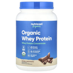 Nutricost Proteína Whey Orgânica Chocolate Duplo 907 g (2 lb)