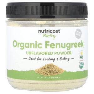 Nutricost Pantry Fenacho Orgânico em Pó Sem Sabor 454 g (162 oz)