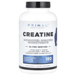 PrePrimal Creatina 180 Cápsulas (075 g por Cápsula)